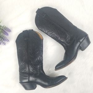 Vintage Black Nocona cowboy boots size 5B